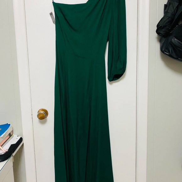 REFORMATION-  Lawrence one-shoulder crepe midi dress - Picture 8 of 8
